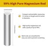 6-Pack Magnesium Fire Starter Rods, 99.99% Pure Magnesium Metal Rod,