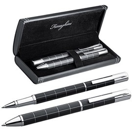 Ferraghini Metal Writing Set with Ballpoint Pen and Rollerball Pen in a Case