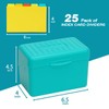 H4D Index Card Holder 4x6 Inches with 25 Poly Dividers,