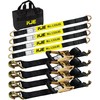 KJE Heavy Duty Car Trailer Tie Down Straps 4 Pack