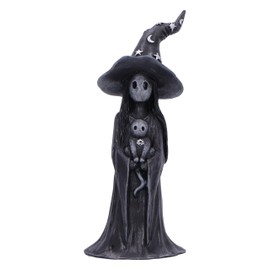 Nemesis Now Little Souls Collection Witchy Decor – Witch Figurine for Mystical Home Décor – Cast in The Finest Resin, Expertly Hand-Painted – 12 cm Glimmer