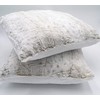 Lex's Linens Pack of 2 Opulence Premium Faux Fur Cushion