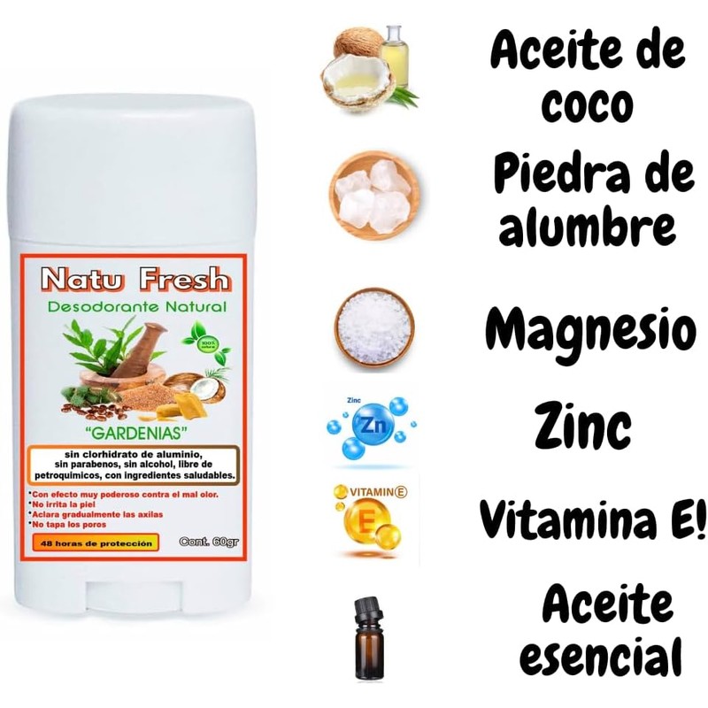 DESODORANTE MUJER Y HOMBRE EN BARRA NATURAL SIN ALUMINIO NI