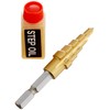 TRUSCO NMS-13G Hex Shaft Step Drill, 2-Blade Titanium Coating, 0.2