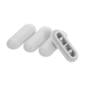 SEWACC 4pcs Toilet Seat Lifter Antislip Gasket Cushioning Pads for Bathroom Durable Bumpers for Height Increase Fit for Toilet Models Easy Installation Grey