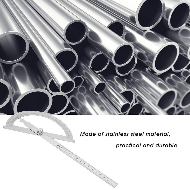 Angle Protractor, Angle Finder Ruler Clearly Display Stainless Steel Material