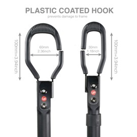 Bike Bicycle Top Tube Cross-bar Frame Adjustable Adapter for Bike Car Rack or Home Storage Stand - Great for Y-Frame Kids Ladies Dual Suspension Cruiser Small Mountain Road Bikes Capacity 15kg/33Lbs