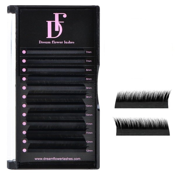 DF touchjoy Fox Cat Lash Extensions - 0.07 LC Curl