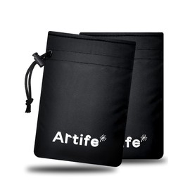 Artife Upgraded Thicken Outdoor Faucet Covers for Winter Freeze Protection, Garden Water Insulated Spigot Hose Bib Socks Black 2 Pcs