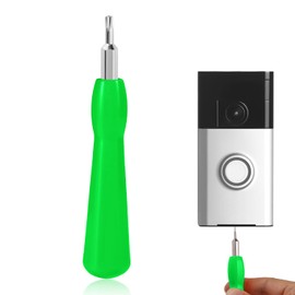 Video Doorbell Screwdriver, Double-Ended Screwdriver Bits with Handle, T6 and T15 Torx Screwdrivers Tools Doorbell Screwdriver Replacement for Ring Video Doorbell Models (Green)