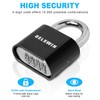 DELSWIN 4-Digit Combination Lock Outdoor Padlock - Heavy Duty Locker