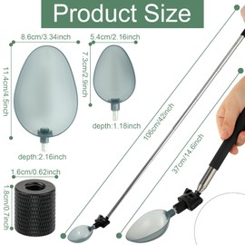 Silkfly 2 Set Dog Cat Urine Collector Telescopic Dog Urine Catcher Dog Pee Catcher Extends to 42 Inch Urine Collection Containers to Collect for Dogs Cat Urine Testing