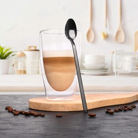 GRÄWE Long Drink Spoons Set of 6 Stainless Steel Titanium Lisbon Series Cutlery