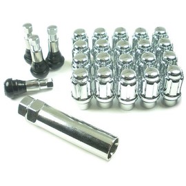 West Coast Accessories W5514SE 14 mm x 1.5" Spline Extended Length Closed End Wheel Lug Nut Installation Kit - 5 Lug