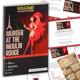 Murder at The Paris Cabaret | Glamorous 1920s Paris Theme Murder Mystery Kit | Juego de fiesta para adultos y adolescentes | Flexible 4-20+ jugadores