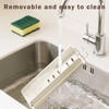 YRYUNRUI Sink Caddy, Kitchen Rust-Free Sink Organiser, Padded Soap Holder