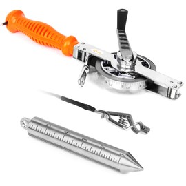 Cekegon Oil Gauging Tape, Sounding Tape Measure with 560g/20oz Stainless Steel Plumb Bob, Explosion-Proof Oil Tank Gauging Tapes-33Ft/10M