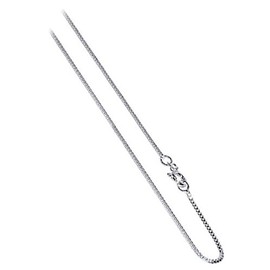 Metal Factory 1mm Box Italian Sterling Silver Necklace Chain 18"