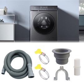 Drain Hose for Washing Machines, Washing Machine Hose, Drain Hose for Dishwasher, Waste Water Hose Extension, Suitable for Washing Machines, Dishwashers and Dryers, 2 m