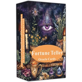 Fortune Teller Oracle cards: Explore and reveal the future, provide guidance and inspiration for daily life. Oracle tarot cards for beginners, Suitable for daily life, divination, spiritual practice