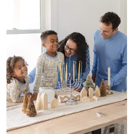 Burt's Bees Baby Baby Matching Holiday Organic Cotton Pajamas, Light The Menorah, One Size