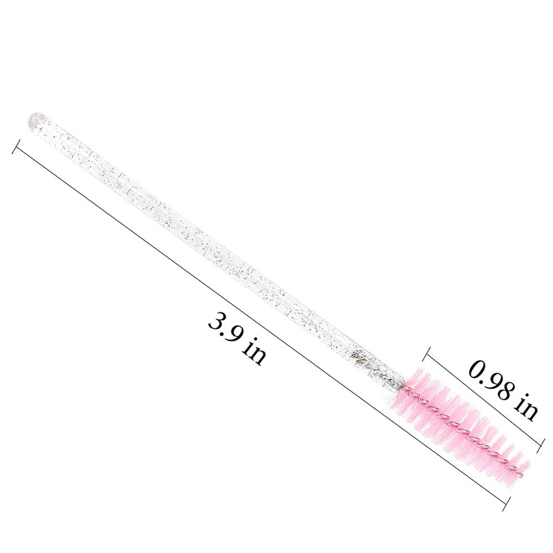300 PCS Crystal Eyelash Mascara Wands Disposable Lash Brushes for