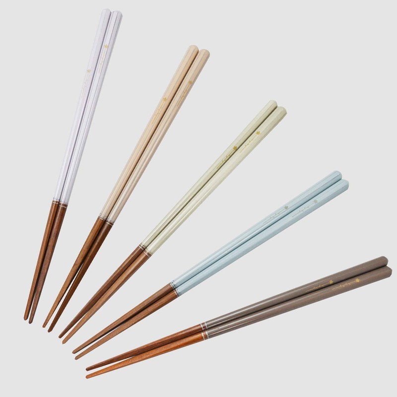 Ishida 13194 Dishwasher Safe Chopsticks, Tip/Octagonal, Smoky Flowers, 9.1 inches