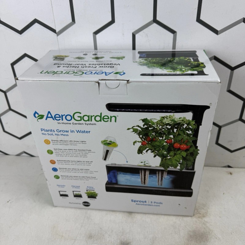 Miracle-Gro AeroGarden 3-Pod Indoor Sprout LED Plus with Herb Seed