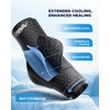 Ankle Ice Pack Wrap with Dual-Freezestorm Cooling Gel for Sprained,