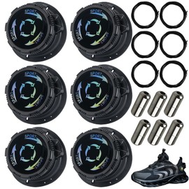 Pack of 6 Elastic Shoelaces Without Tying High Quality Elastic Shoelaces, Laces, Quick Release, Comfortable and Practical, Shoe Laces Without Tying Suitable for Sports Shoes, etc. (Black), black, Unit