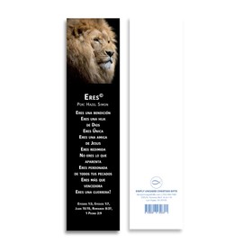 Spanish Inspirational Bookmark with Encouraging Inspirational Poem (You are) | Marcador en Español con Poema Alentador (Eres) (Female, Pack of 4)