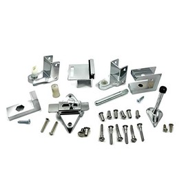 TP 1100 Toilet Partition Die Cast Zamac Complete Inswing Door Hardware Set, 1 in. Door 1-1/4 in. Pilaster