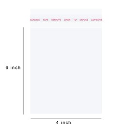 Damaisely Self Sealing Cellophane Bags, 4x6 Inches 200Pcs Cookie Bags with Seal, Resealable Treat Bags For Cookies, Candy, Gifts, and Baked Goods