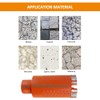BGTEC Diamond Core Drill Bit,32mm 1-1/4" Granite Laser Welded Hole
