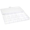 Everything Mary 21-Compartment Bead Storage Box – Clear Organizer for