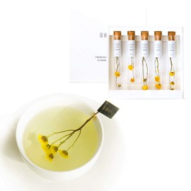 Kkokdam Tea, Chrysanthemum Flower Tea Gift, Stick Tea, 5 Counts, Fancy, Unique Tea for Tea Lovers, Korean Tea, Emotional, Samplers, Small Gifts ,Gifts for Mum, Mother's Day Gifts, Present, Graduation, School Entrance Gifts