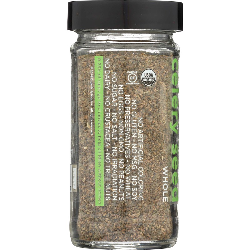 Spicely Organic Celery Seeds 1.4 Oz Certified Gluten Free