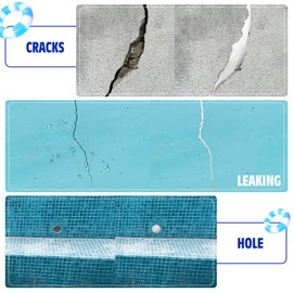 Epoxy Putty - 8oz/227g AB Epoxy Putty for Underwater, Multi-Purpose Pool Puty Filler - Fast Repair Sculpt Clay Fix Cracks Leaks for Bonding Wood, Metal, Tile, Concrete, Ceramic(White)