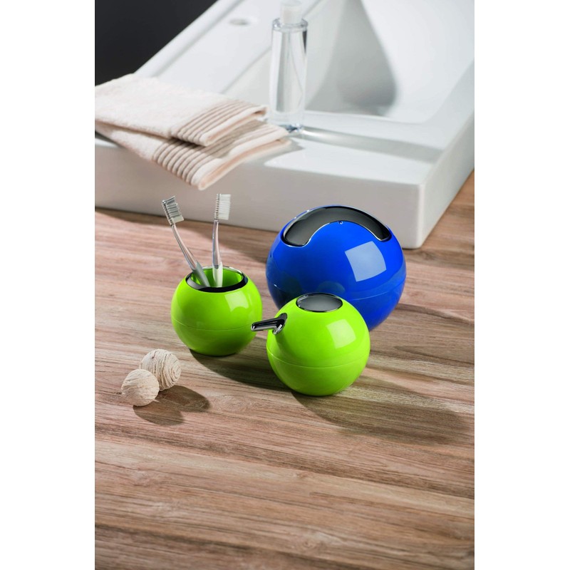 Spirella Bowl 10.17263 Soap Dispenser in Glossy Kiwi Green