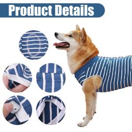 Dog Recovery Suit,Surgical Recovery Suit for Dogs Cats After Surgery,Dog Recovery Shirt for Female Male Dog,Cone E-Collar Alternative Pet Vest,Post Operative Abdominal Wounds Protector,Prevent Licking