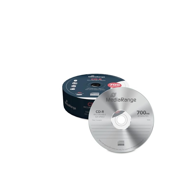 Mediarange - Cd-R 25-Pack Spindel 700mb/80 Min (1 Accessories)