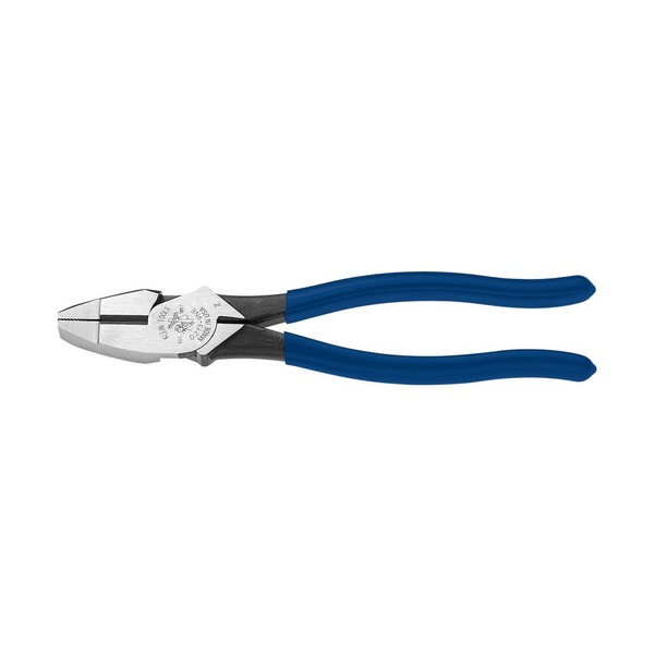 Klein Tools D213-8NE Pliers, 8-Inch Side Cutters, High Leverage Lineman's Pliers Cut Copper, Aluminum and other Soft Metals