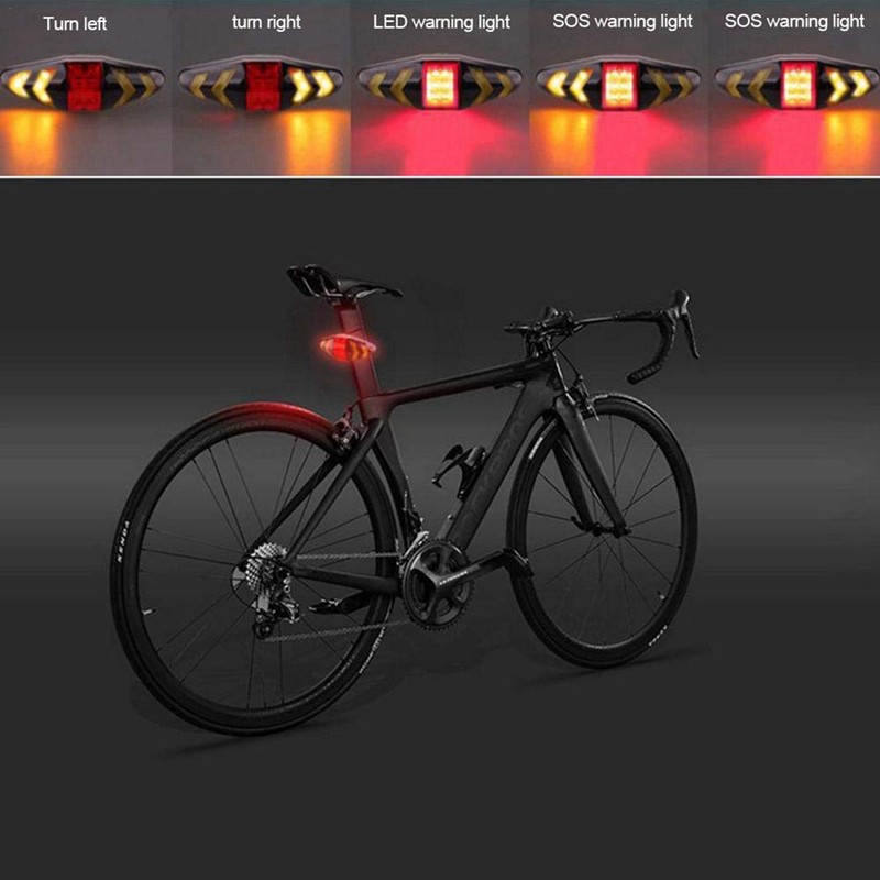 Wireless Remote Control Bike Rear Light Intelligent Bike Turn Signals