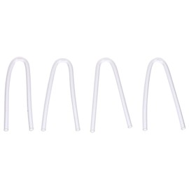 Hemobllo BTE Earmold - 4 tubos de audífono reemplazables BTE para audífonos, tubo de PVC para audífonos, tubo de ayuda para audífonos, molde de oído, bricolaje