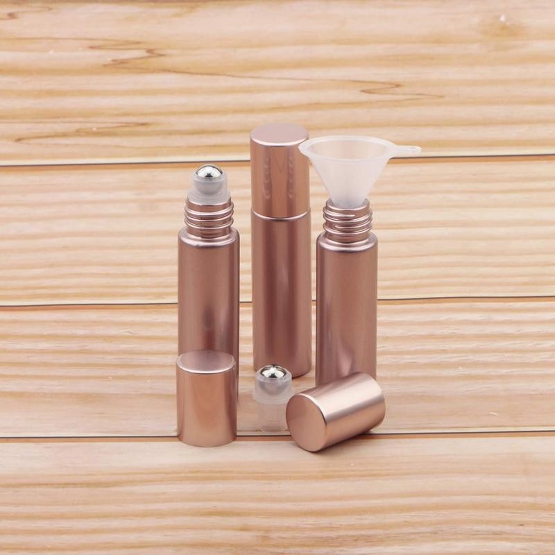 8 count Roll-on Bottles Set, 10 ml (1/3 oz) Refillable