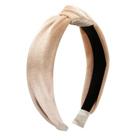 Alpenflüstern Costume Velvet Headband Knot - Women's Hair Accessories Headband Non-Slip for Dirndl (Brown) ADV153