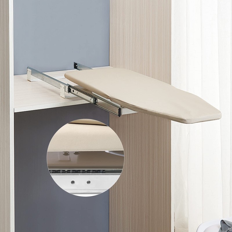 32.28 Inch Retractable Ironing Board, Wall Mounted Rotation Ironing Board