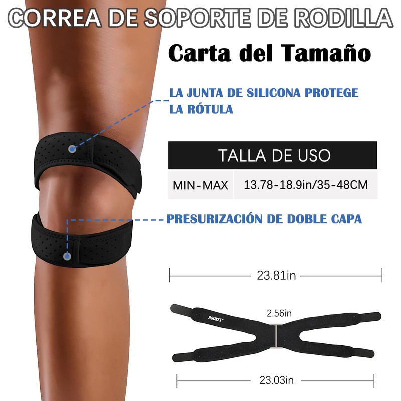 Lmkb 2 Piezas Rodilleras Deportivas para Proteger la Banda Rotuliana
