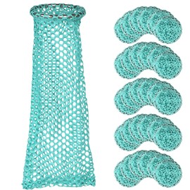 GZBEVITAR Disposable Floor Drain Strainers Mesh, Thickened Stainless Steel Floor Drain, Reusable Mesh Drain Sock Strainer - 30 Pack (2")