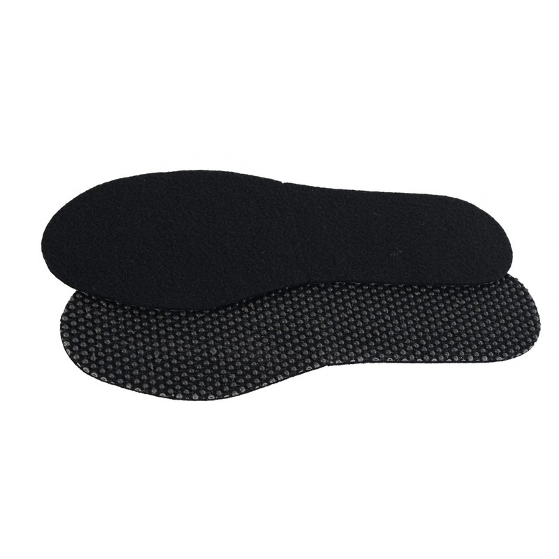 pbezler Non-slip felt insoles size 36-49, black